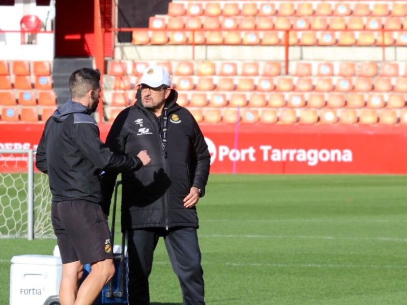 Iñaki Alonso al camp d'entrenament febrer 2023