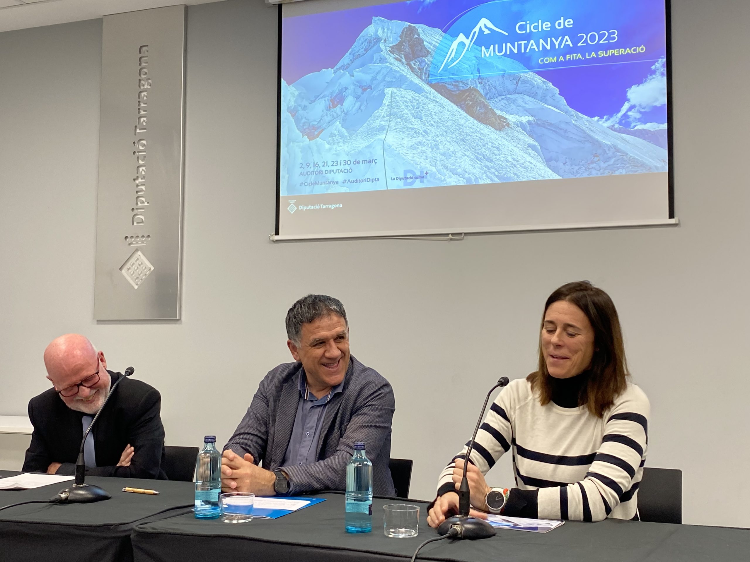 Edurne Pasaban fa un ple absolut en el primer dia de Cicle de Muntanya, enguany dedicat a la superació