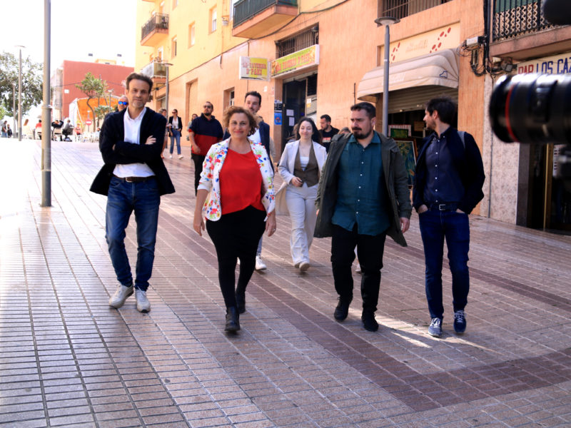 El president d'Unides Podem - En Comú, Jaume Asens, amb l'eurodiputat Ernest Urtasun i el candidat del partit a Tarragona, Jordi Collado, al costat d'un cartell electoral Data de publicació: diumenge 26 de març del 2023, 14:37 Localització: Tarragona Autor: Anna Ferràs