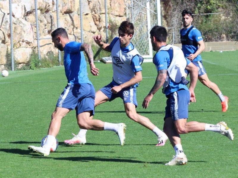 Entrenament del Nàstic previ al partit contra Osasuna Promesas