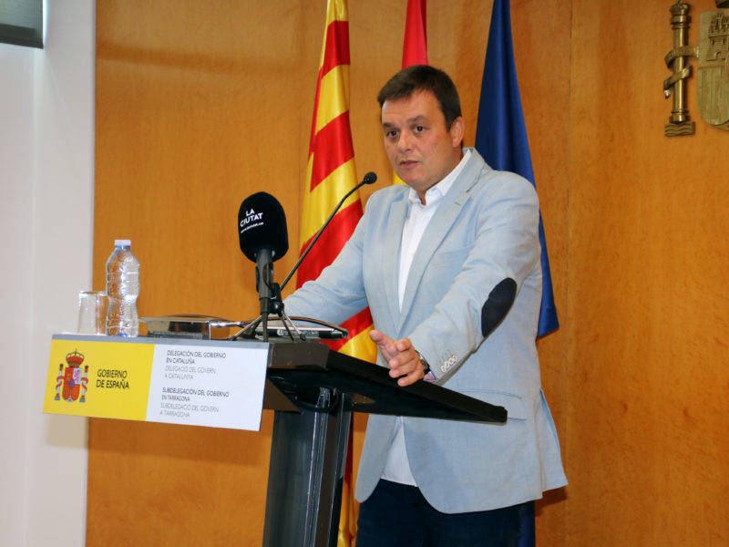 Víctor Francos, president del Consell Superior de l'Esport (CSD), Víctor Francos, valorant l'última hora del cas del president de la Real Federació de Futbol (RFEF), Luis Rubiales, des de la subdelegació del govern espanyol a Tarragona Data de publicació: dilluns 28 d’agost del 2023, 20:31 Localització: Tarragona Autor: Toni Jaimez/Mar Rovira