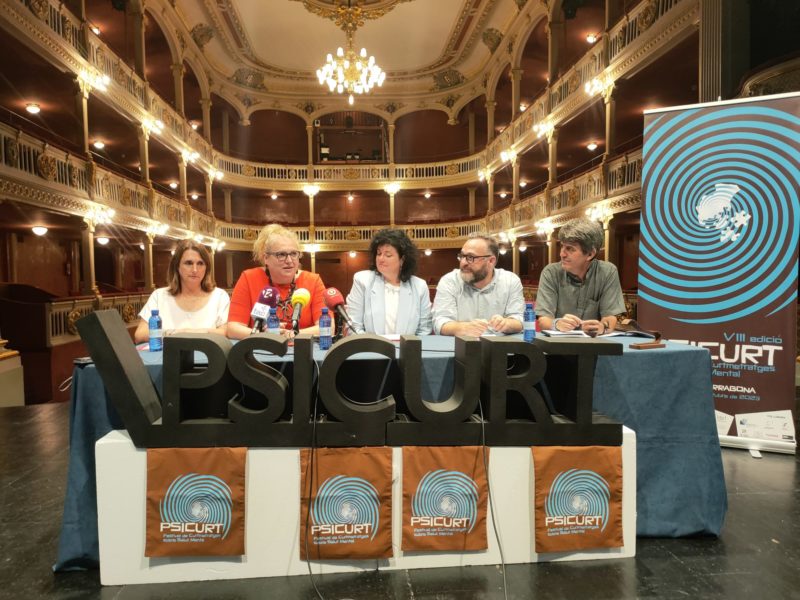 Conselleres Cecilia Mangini i sandra ramps al Teatre Bartrina de Reus. Presentació Psicurt