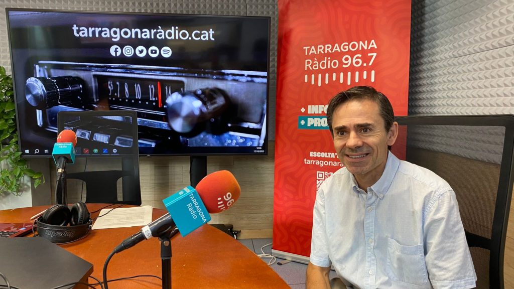 Ricard Garcia Valls, nou director del Departament d’Enginyeria Química de la URV, en una entrevista a Tarragona Ràdio.