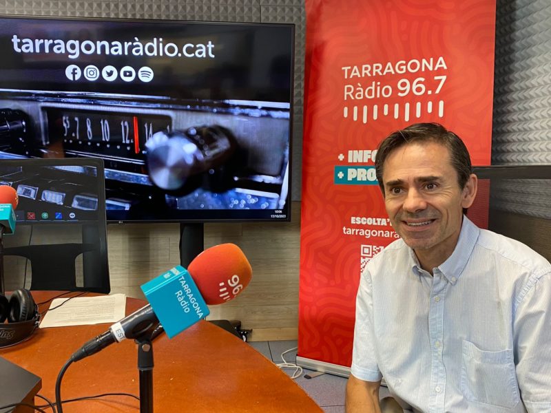 Ricard Garcia Valls, nou director del Departament d’Enginyeria Química de la URV, en una entrevista a Tarragona Ràdio.