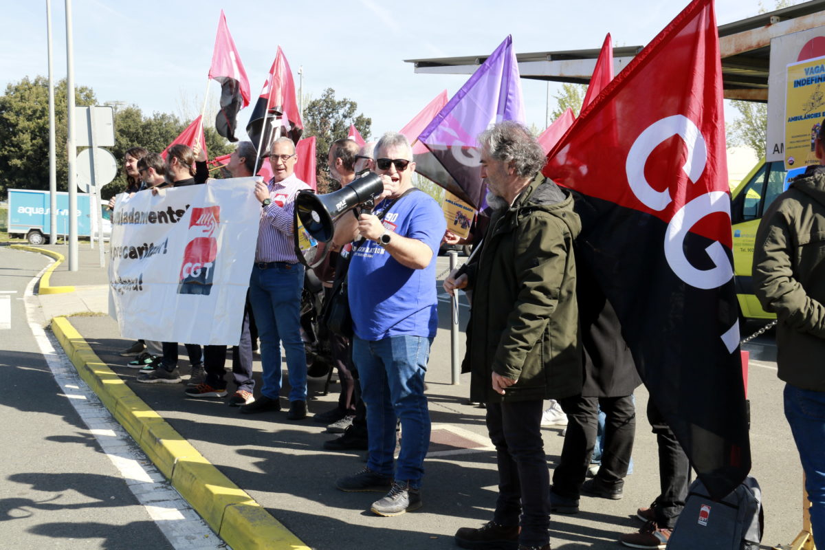 Protesta ambulàncies CGT