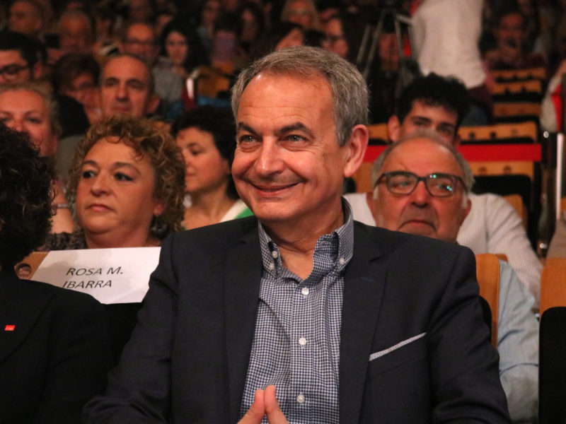 L'expresident del govern espanyol, José Luis Rodríguez Zapatero, en un acte de campanya del PSC a Tarragona Data de publicació: dissabte 27 d’abril del 2024, 14:08 Localització: Tarragona Autor: Guifré Jordan