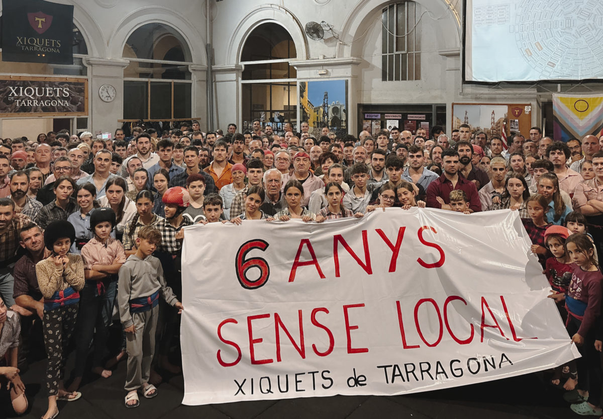 Els Xiquets de Tarragona reivindiquen solucions dignes a 6 anys sense local