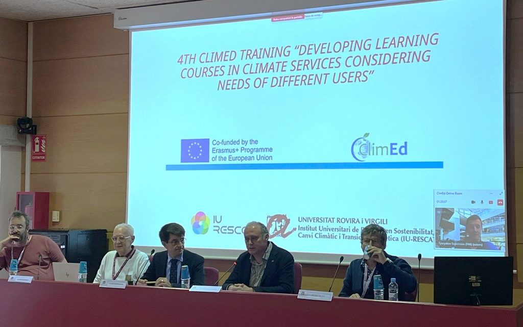 Ukrainian researchers are trained at URV to develop academic programs in the field of climate services in their country