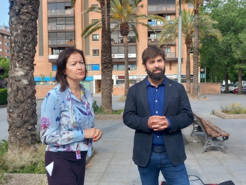 laura Castel (Senadora d'ERC) i Oriol Pallissó (alcalde de Montblanc)