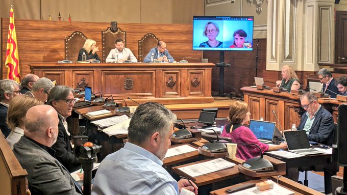 plenari de l'Ajuntament de Tarragona celebrat a la Diputació. 22 de maig