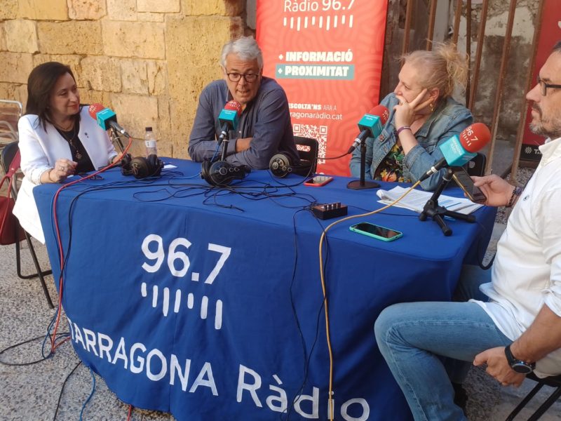 Maria Mercè Martorell (PP), Jordi sendra (JuntsxCatalunya), Sandra ramos (PSC) i Josep Suñé