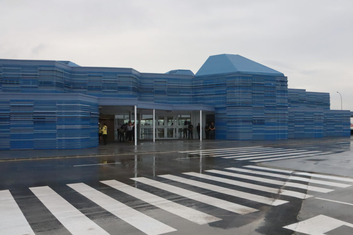 Imatge de l'exterior de l'edifici de la terminal de creuers del port de Tarragona Data de publicació: dimarts 11 de juny del 2024, 22:46 Localització: Tarragona Autor: Eloi Tost