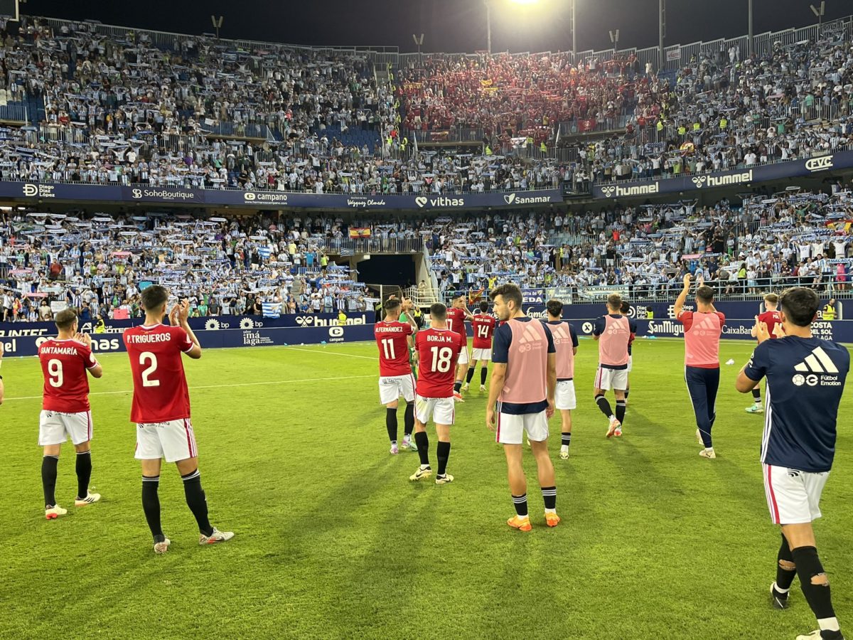 El Nàstic sobreviu al primer assalt a La Rosaleda (2-1)