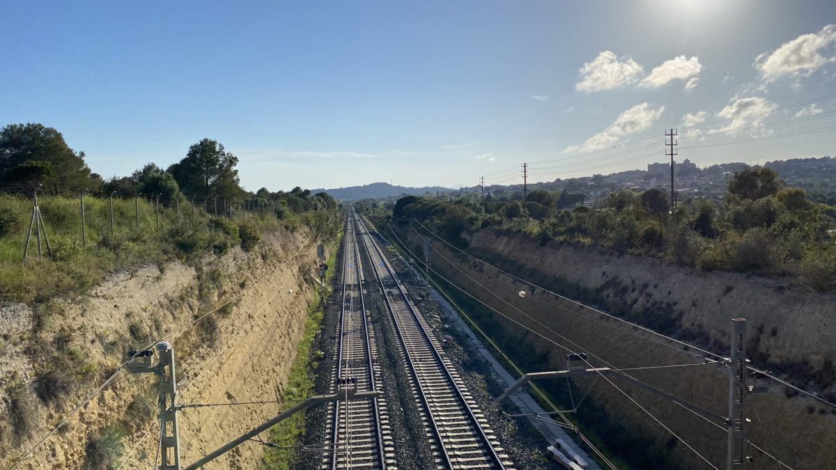 Vies del tren entre Tarragona- Altafulla- Torredembarra