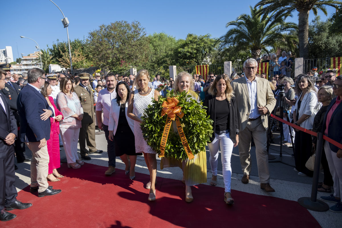 Foto: Juan Carlos Borrachero. Ofrena floral de la Diada Nacional de Catalunya