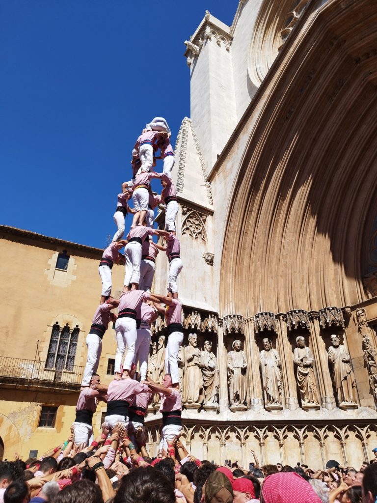 5d8 dels Xiquets de Tarragona. Pla de la seu. 11 de setembre de 2024. Foto: Santa Tecla, Ajuntament de Tarragona