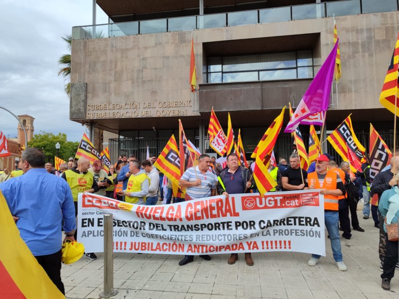 Protesta conductors d'autobús