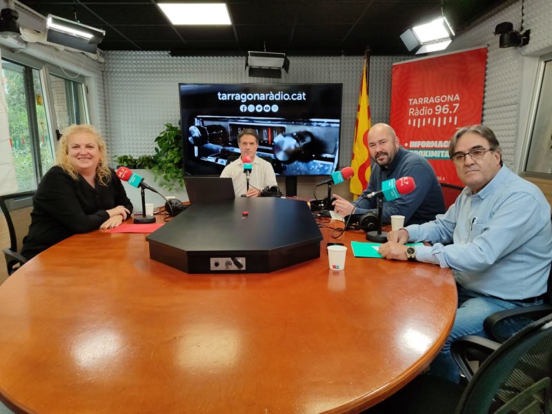 Sandra Ramos (PSC), Josep Suñé, Xavi Puig (ERC) i Pep Manresa (Junts)