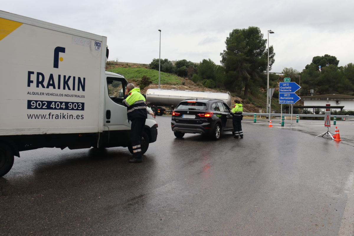 Control dels Mossos per la dana Foto: ACN