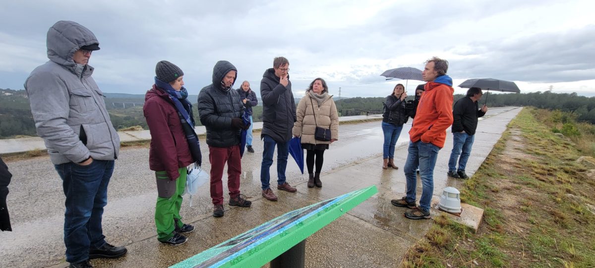 El director general de Polítiques Ambientals i Medi Natural, Marc Vilahur, ha visitat aquest dijous el mirador del pantà del Gaià. CEDIDA