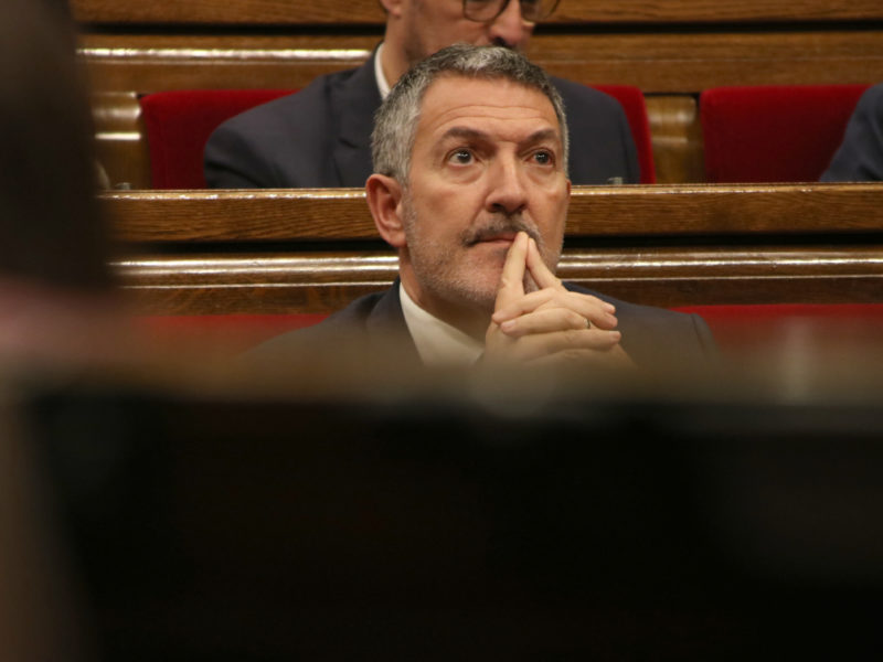 El conseller Miquel Sàmper, al ple del Parlament Data de publicació: dimecres 29 de gener del 2025, 09:52 Localització: Barcelona Autor: Bernat Vilaró