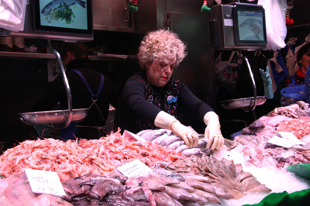 Propietària de la Peixateria Encarna del Mercat (ACN)