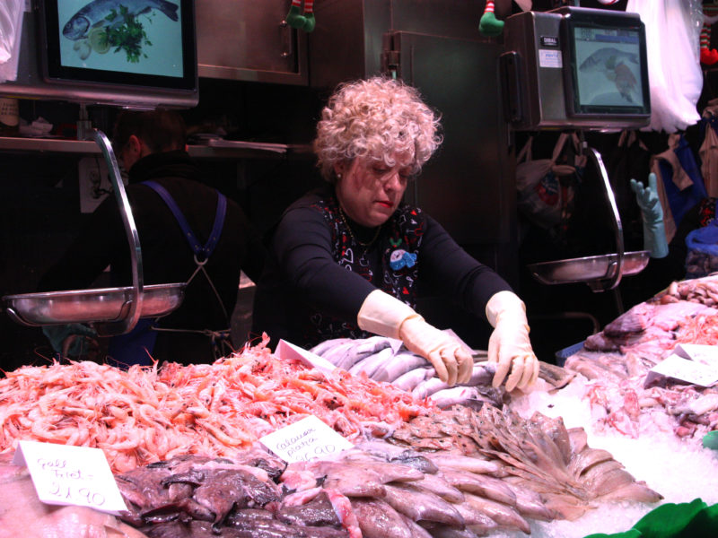 Propietària de la Peixateria Encarna del Mercat (ACN)