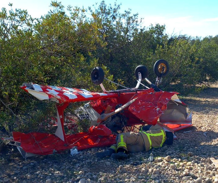 L'avioneta accidentada en una zona agrícola als afores de Vallmoll, a l'Alt Camp Data de publicació: diumenge 09 de febrer del 2025, 13:36 Localització: Vallmoll Autor: Bombers de la Generalitat