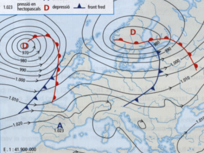 Com es pot llegir un mapa del temps?